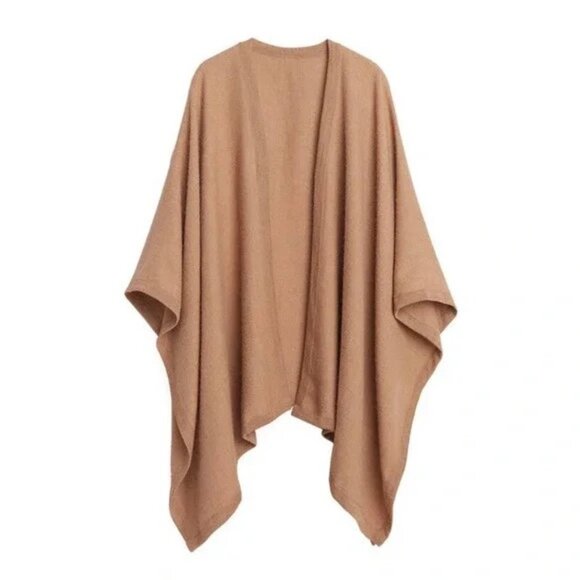 Cuyana Square Edge Cape Wrap Petite Camel Alpaca Soft Luxe Layering - Picture 1 of 10